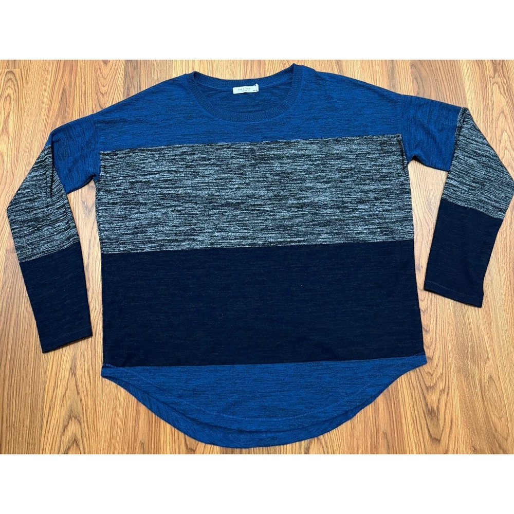 Rag & Bone Sweater Mens Medium Colorblock Crew Neck Knit Stretch